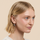 Ribbon Drop Earrings in Apple Red