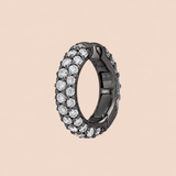 Disco Cuff in Lunar Rhodium
