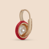 Ribbon Drop Earrings in Apple Red