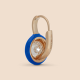 Ribbon Drop Earrings in Cobalt Blue