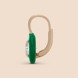 Ribbon Drop Earrings in Kelly Green