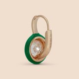 Ribbon Drop Earrings in Kelly Green