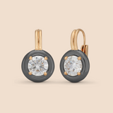 Ribbon Drop Earrings in Lunar Rhodium