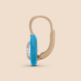 Ribbon Drop Earrings in Powder Blue