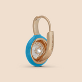 Ribbon Drop Earrings in Powder Blue