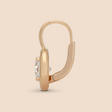 Ribbon Drop Earrings in Yellow Gold