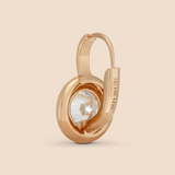 Ribbon Drop Earrings in Yellow Gold