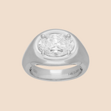Pinky Ring in White Gold
