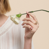 Pinky Ring in Apple Red