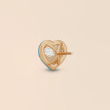 Heart Studs in Powder Blue