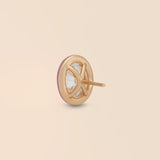Oval Studs in Baby Pink