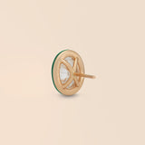 Oval Studs in Kelly Green