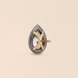 Pear Studs in Lunar Rhodium