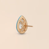 Pear Studs in Powder Blue