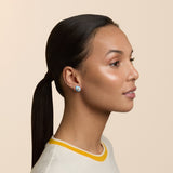 Pear Studs in Powder Blue