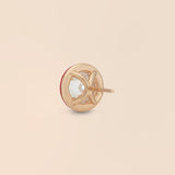 Round Studs in Apple Red
