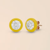 Round Studs in Canary Yellow