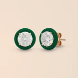Round Studs in Kelly Green
