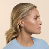 Round Studs in Lunar Rhodium