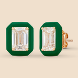 Emerald Super Studs in Kelly Green