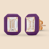 Emerald Super Studs in Royal Purple