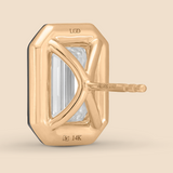Emerald Super Studs in Lunar Rhodium