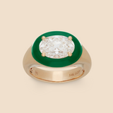 Pinky Ring in Kelly Green