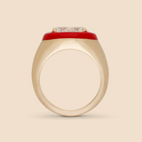 Pinky Ring in Apple Red