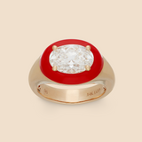 Pinky Ring in Apple Red