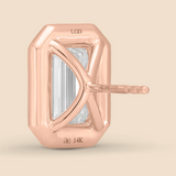 Emerald Super Studs in Rose Gold