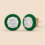 Round Super Studs in Kelly Green