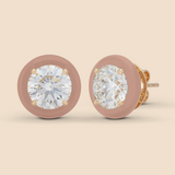 Round Super Studs in Pale Peach