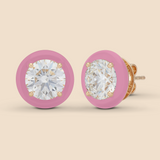 Round Super Studs in Baby Pink