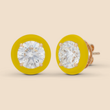 Round Super Studs in Canary Yellow