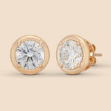 Round Super Studs in Yellow Gold